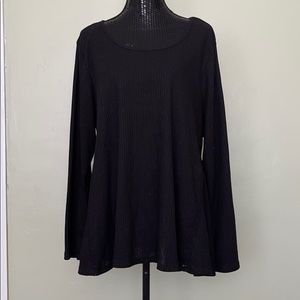 Black long sleeve blouse